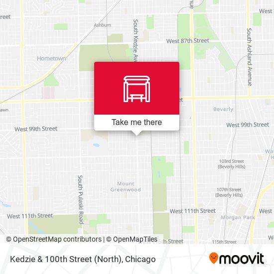 Kedzie & 100th Street (North) map