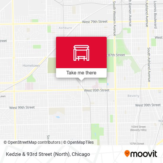 Kedzie & 93rd Street (North) map