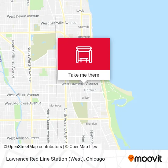 Lawrence Red Line Station (West) map