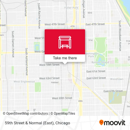 59th Street & Normal (East) map