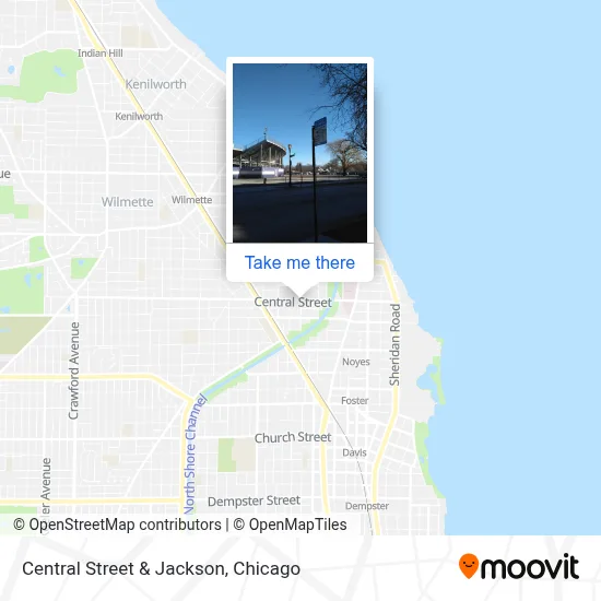 Central Street & Jackson map