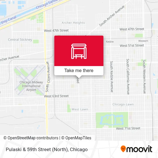 Pulaski & 59th Street (North) map