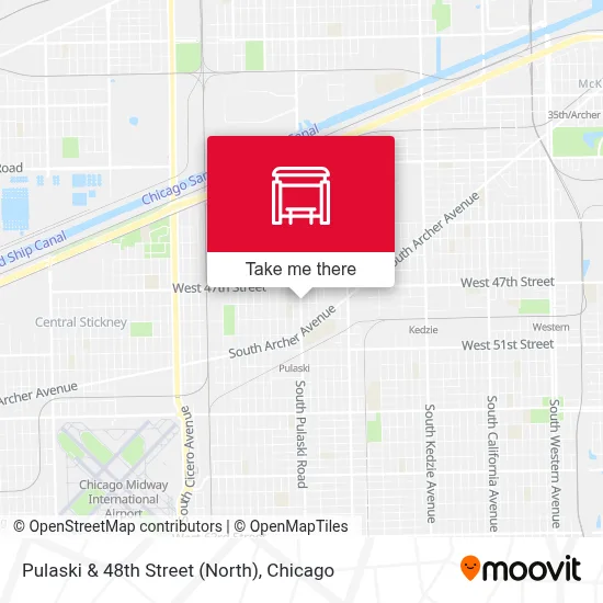 Pulaski & 48th Street (North) map