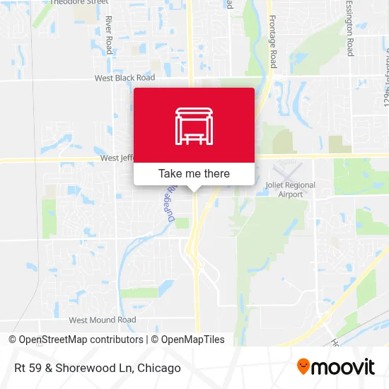 Rt 59 & Shorewood Ln map