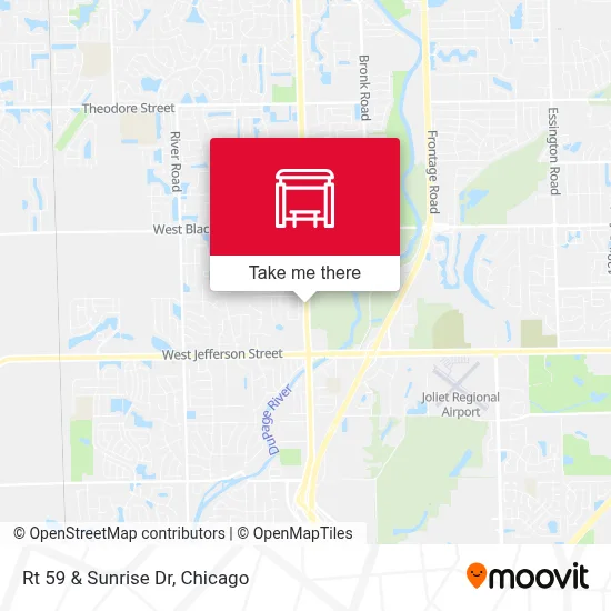 Rt 59 & Sunrise Dr map