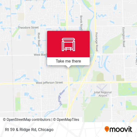 Rt 59 & Ridge Rd map
