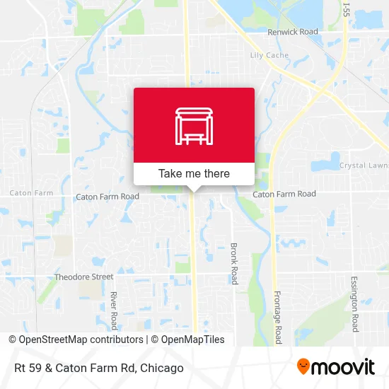 Rt 59 & Caton Farm Rd map