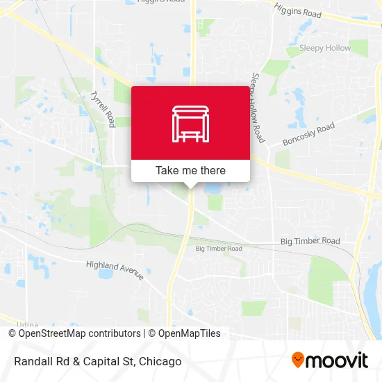 Randall Rd & Capital St map