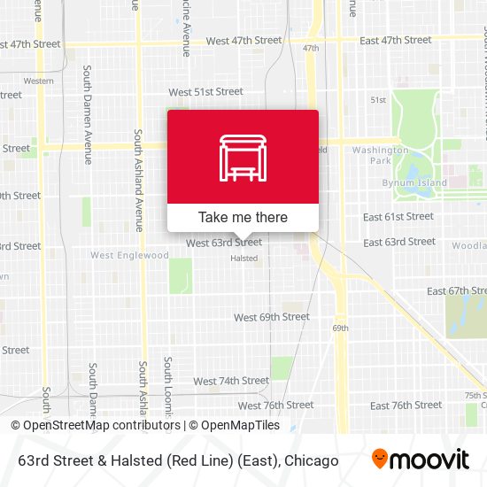 63rd Street & Halsted (Red Line) (East) map