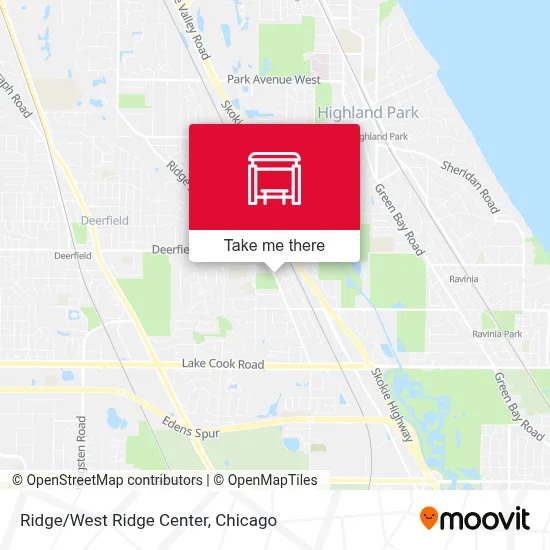 Mapa de Ridge/West Ridge Center