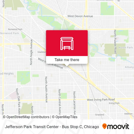 Jefferson Park Transit Center - Bus Stop C map