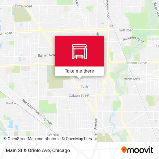 Main St & Oriole Ave map
