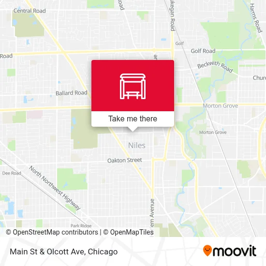 Main St & Olcott Ave map