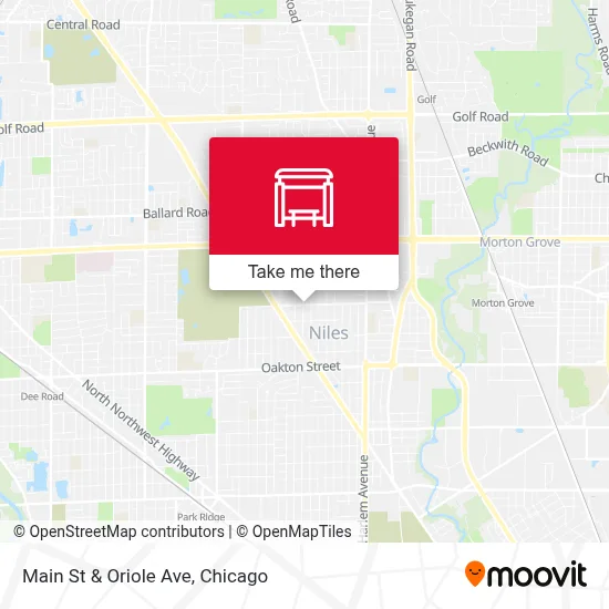 Main St & Oriole Ave map