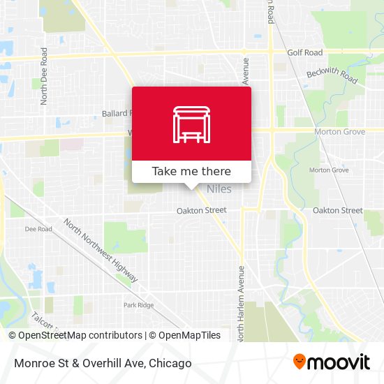 Mapa de Monroe St & Overhill Ave