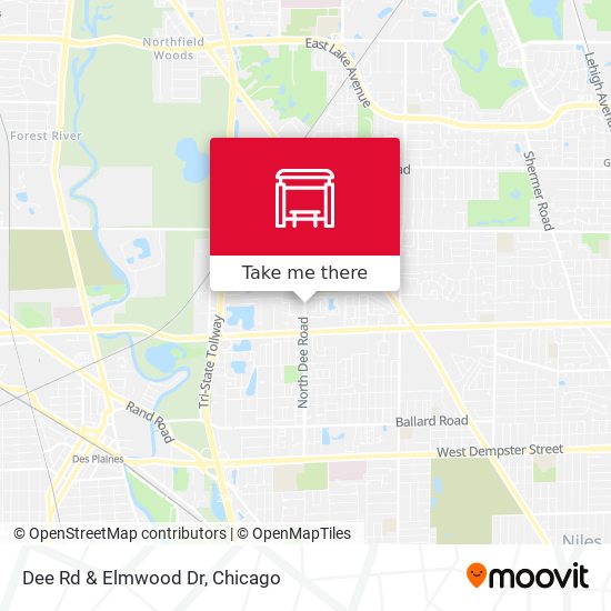 Dee Rd & Elmwood Dr map