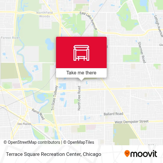 Terrace Square Recreation Center map