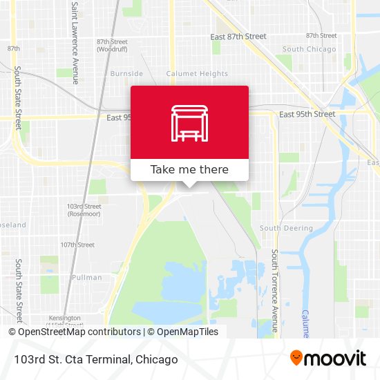 Mapa de 103rd St. Cta Terminal