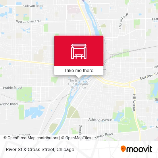 River St & Cross Street map