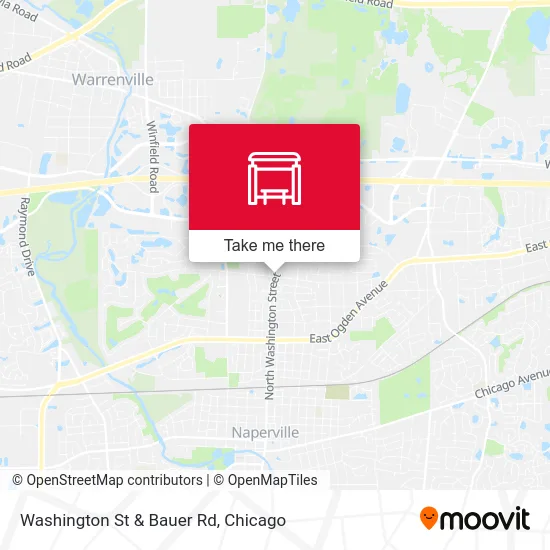 Washington St & Bauer Rd map