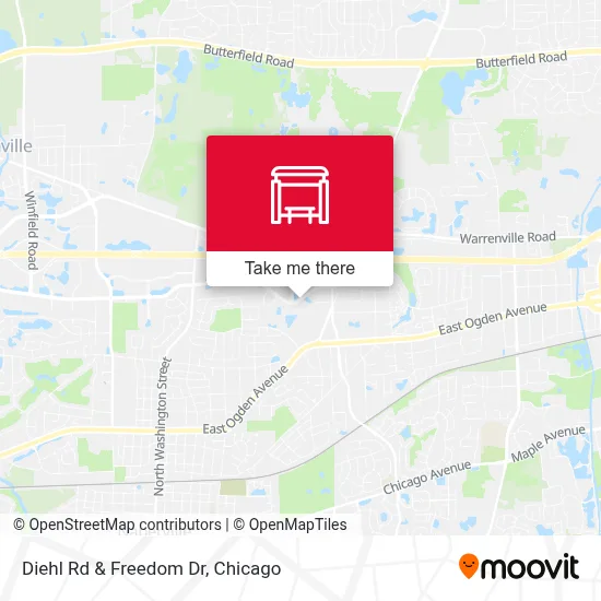Diehl Rd & Freedom Dr map
