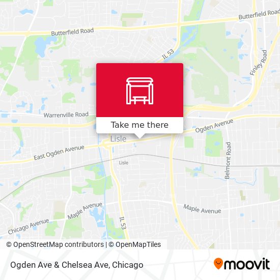 Mapa de Ogden Ave & Chelsea Ave