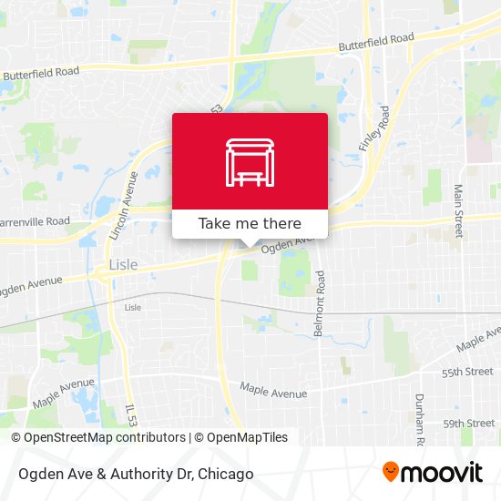 Ogden Ave & Authority Dr map