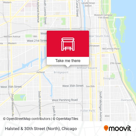 Halsted & 30th Street (North) map