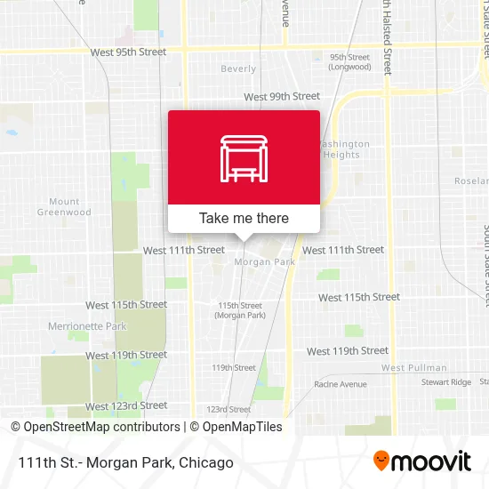111th St.- Morgan Park map