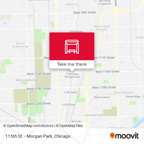 115th St. - Morgan Park map