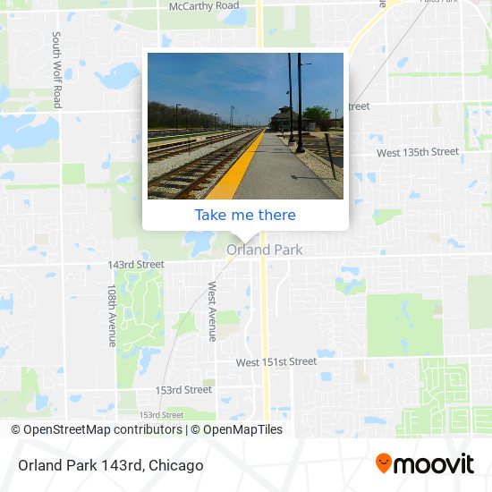 Mapa de Orland Park 143rd