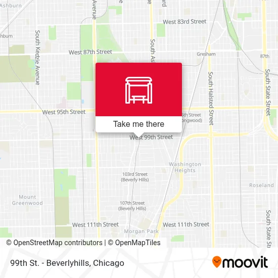 99th St. - Beverlyhills map