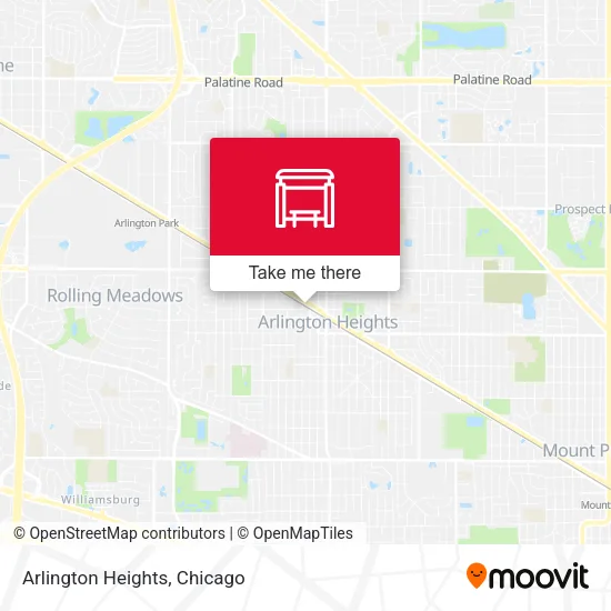 Arlington Heights map