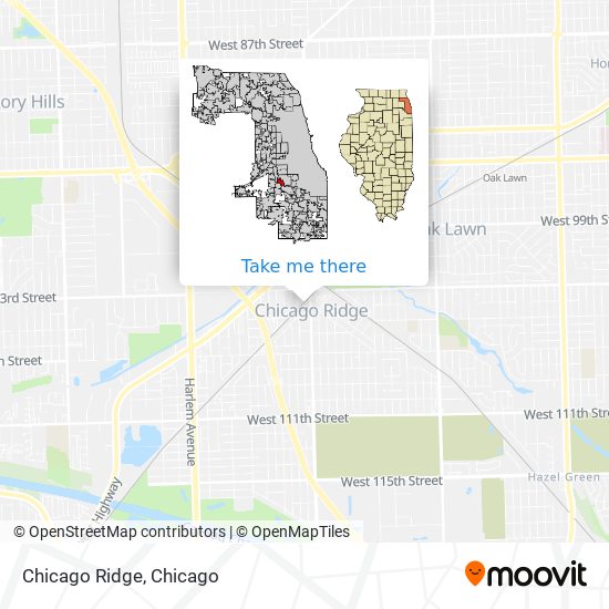 Chicago Ridge map