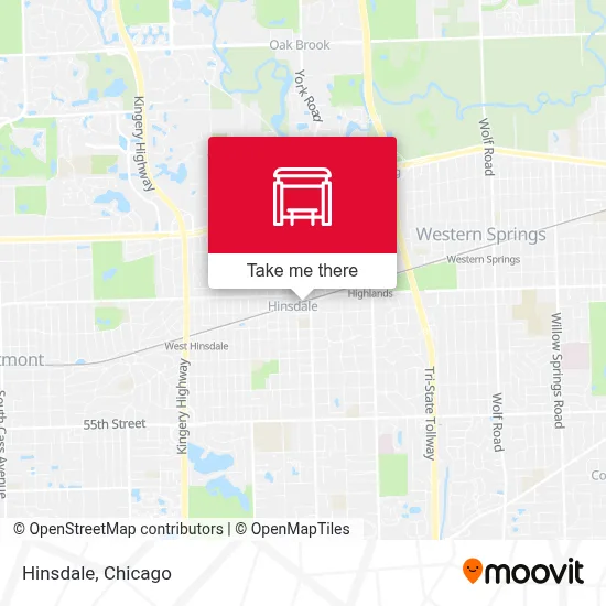 Hinsdale map