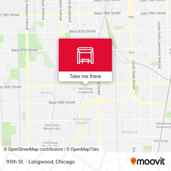95th St. - Longwood map