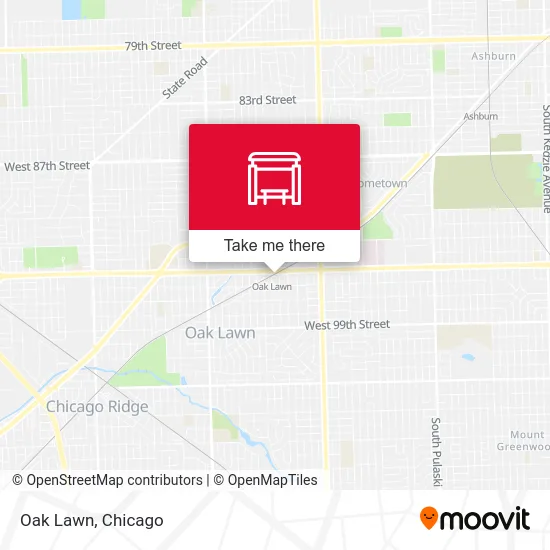Oak Lawn map
