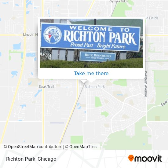 Richton Park map