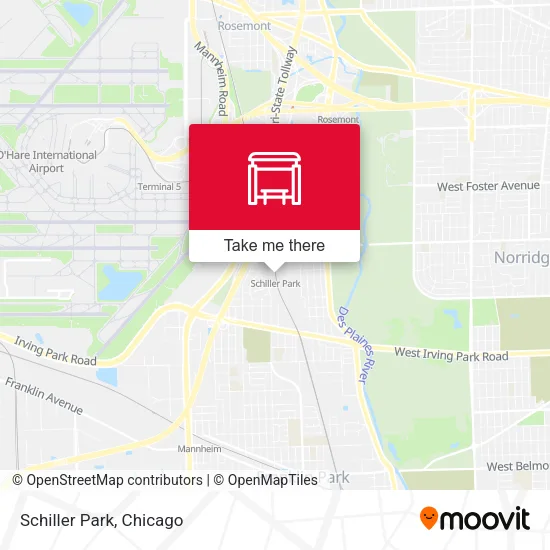 Schiller Park map