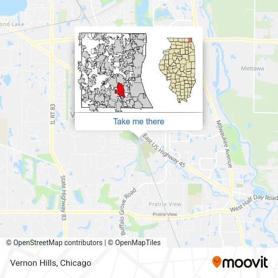 Vernon Hills map