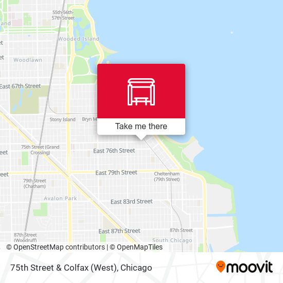 75th Street & Colfax (West) map