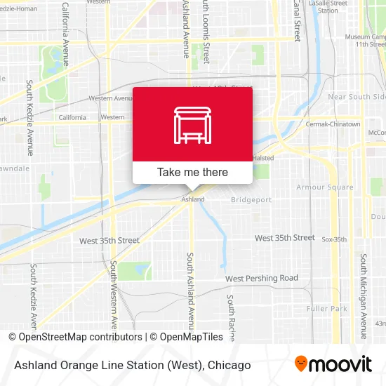 Ashland Orange Line Station (West) map