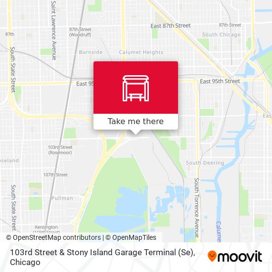 103rd Street & Stony Island Garage Terminal (Se) map