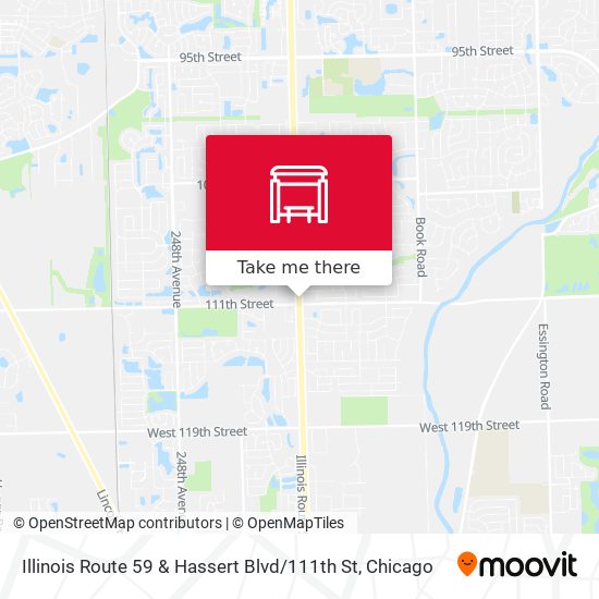 Mapa de Illinois Route 59 & Hassert Blvd / 111th St