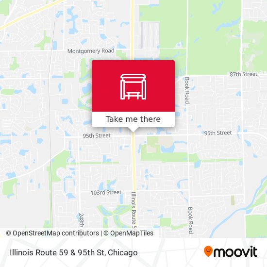 Illinois Route 59 & 95th St map