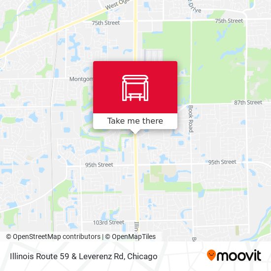 Mapa de Illinois Route 59 & Leverenz Rd