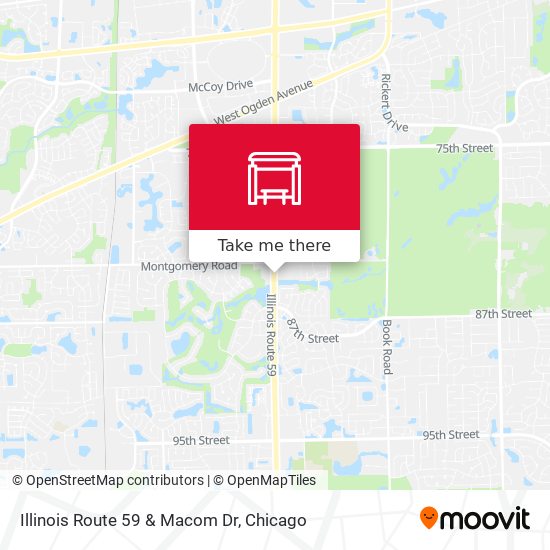 Illinois Route 59 & Macom Dr map