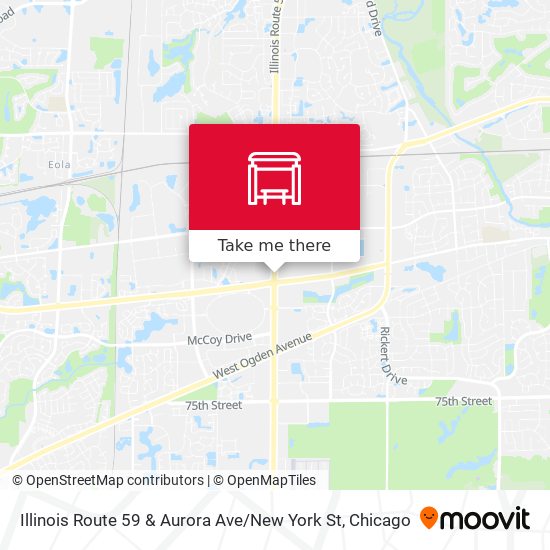 Illinois Route 59 & Aurora Ave / New York St map