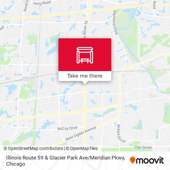Mapa de Illinois Route 59 & Glacier Park Ave / Meridian Pkwy