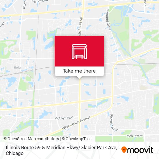 Mapa de Illinois Route 59 & Meridian Pkwy / Glacier Park Ave